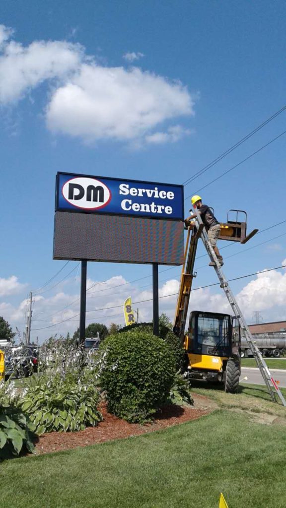 New P10 double faced LED billboard installation in Canada - Commercial display - 4