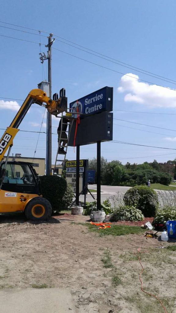 New P10 double faced LED billboard installation in Canada - Commercial display - 2