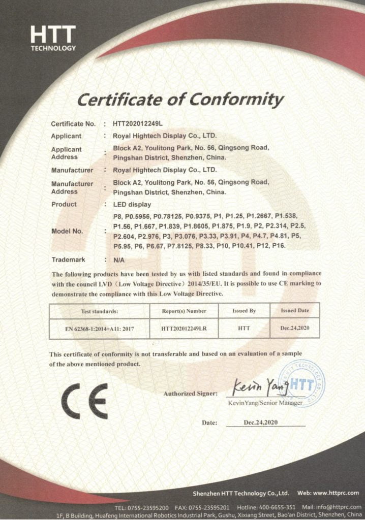 Product  Certificates -  - 3