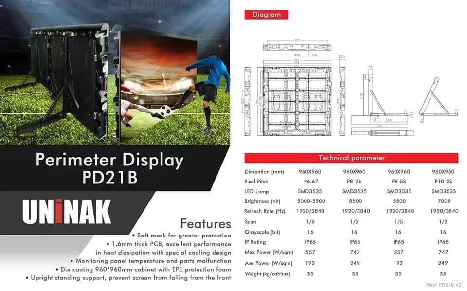 Perimeter Display Series PD21B-960*960mm - News - 1