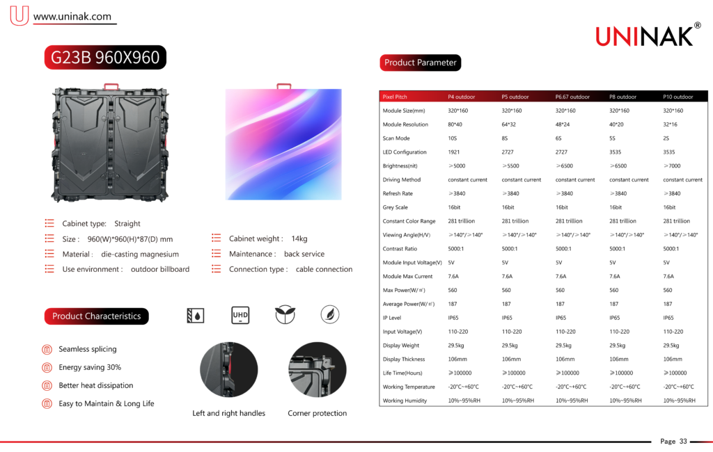 960×960mm Outdoor LED video display-G23B - G23B - 1