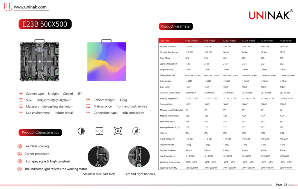 LED Video For Display Screen Rental For Events-E23B 500×500 - E23B - 1