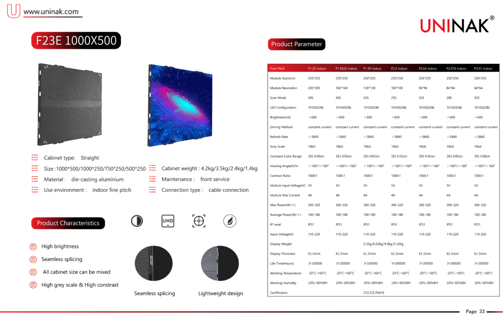 Indoor Fine Pitch LED video display-F23E - F23E - 1