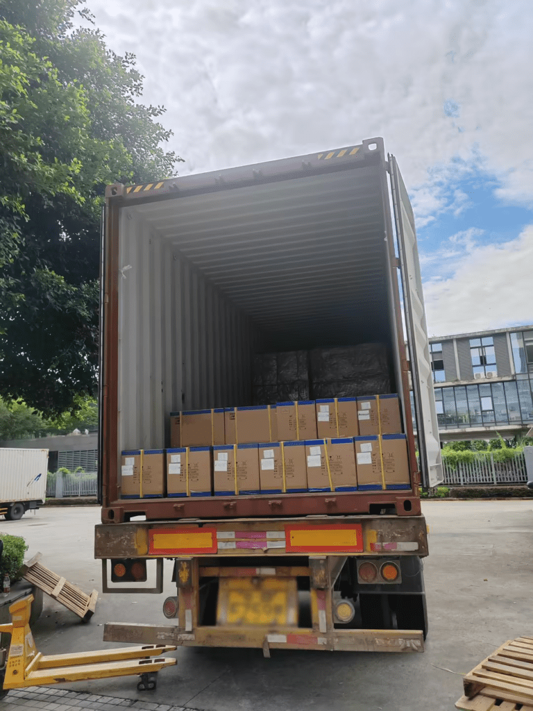 LED video display loading a container... - Company News - 1