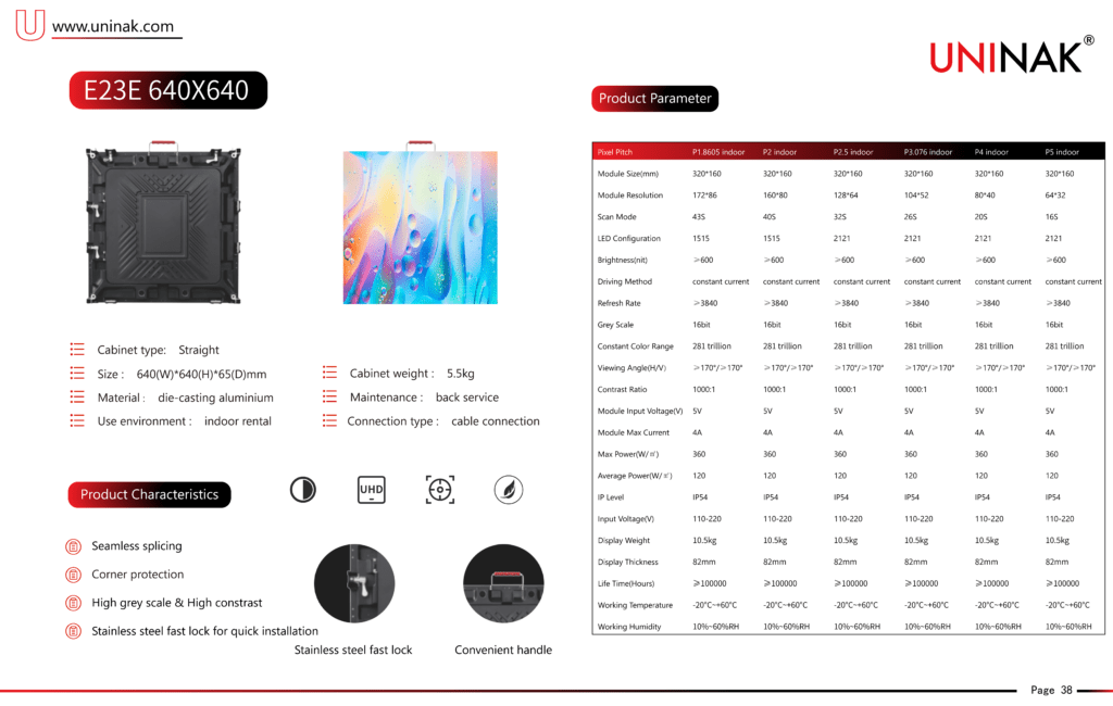 LED Video For Display Screen Rental For Events-E23E - E23E - 1