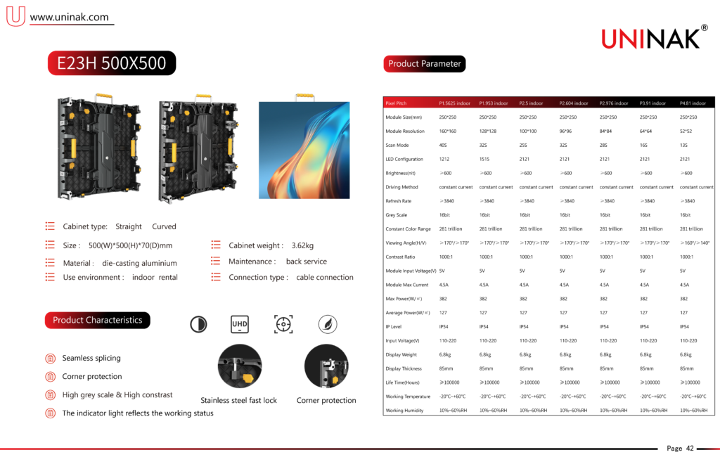 LED Video For Display Screen Rental For Events-E23H - E23H - 1