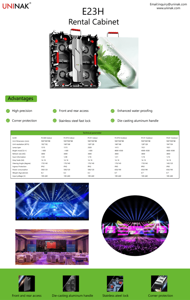 LED Video For Display Screen Rental For Events-E23H - E23H - 1