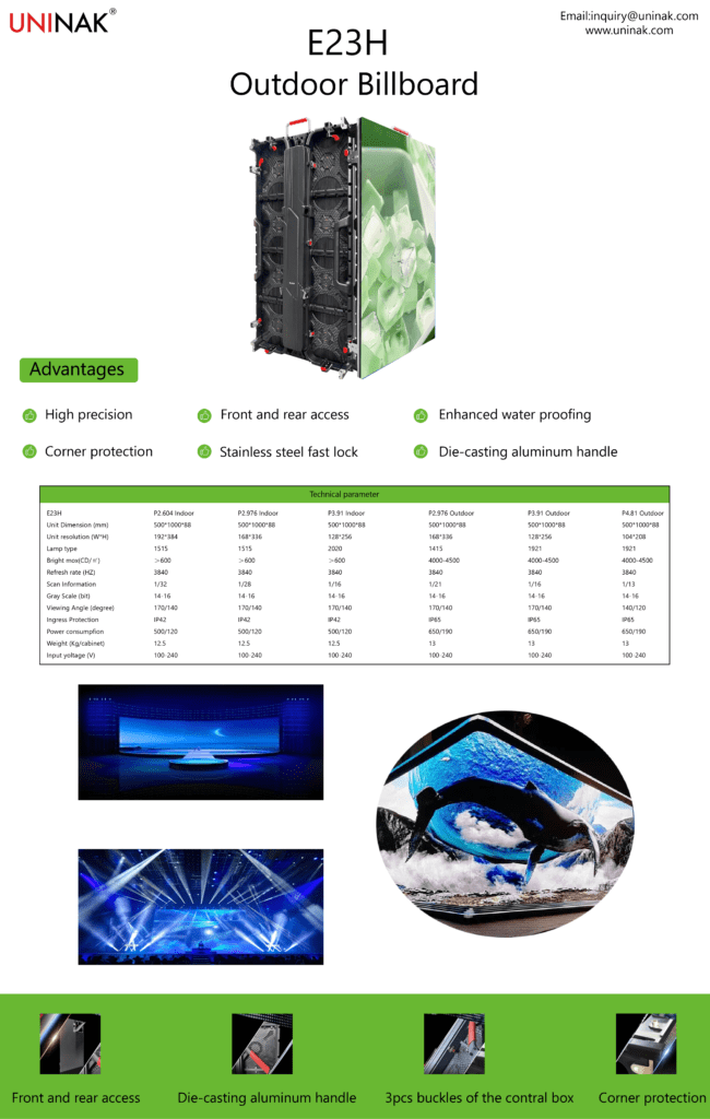 LED Video For Display Screen Rental For Events-E23H 500×1000 - E23H-500×1000 - 1